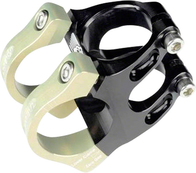 Renthal Apex 35 Stem: 35mm Clamp, 1-1/8" Steerer, 60mm Length, +/- 6 degree, Black/Gold
